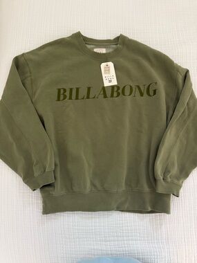 Billabong Olive Green Logo Sweatshirt